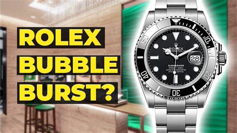 will rolex bubble burst 2022|why are Rolex dealers panicking.